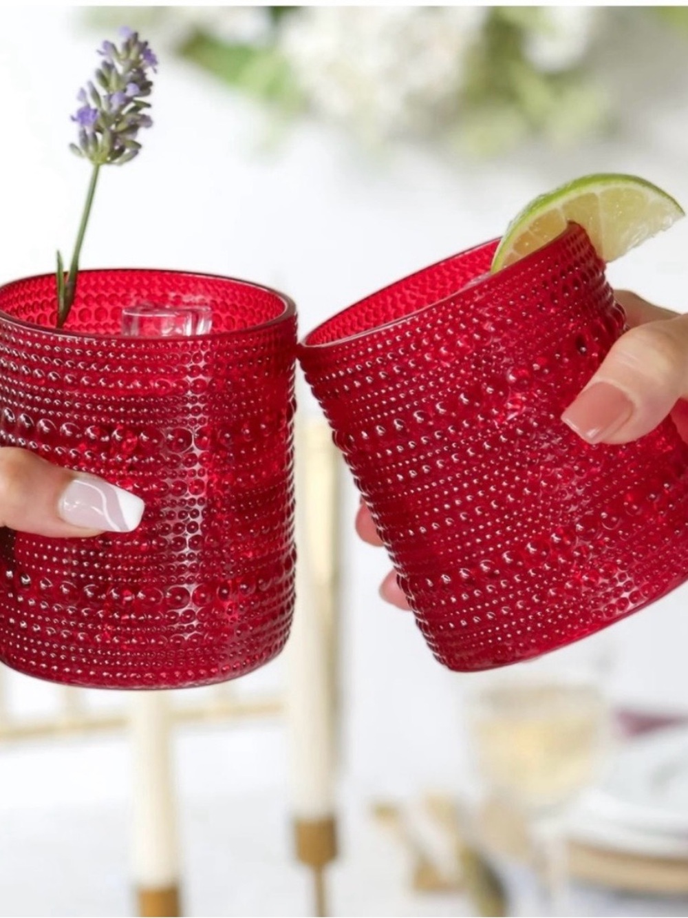 Party Pack Ruby Red Drinkware set   Crimson Tumblers 4th of July BBQ Fireworks